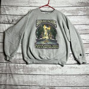 Vintage Green Bay Packers Super‎ XXXI Champions Crewneck XL Starter 1997
